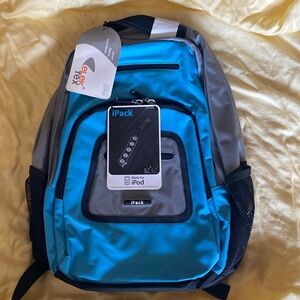 Unisex blue Travel Laptop Backpack School Bag for Teen Boys and Girls